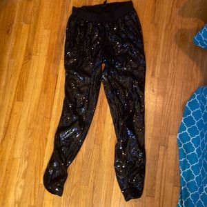 White House Black Market black sequined pants x small